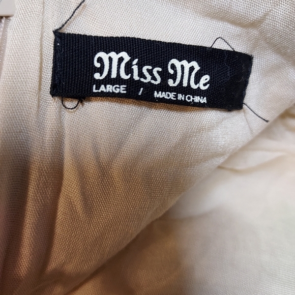 Miss Me Sweet Innocence Dress Cream Dress Large - Picture 12 of 15